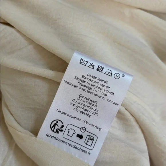 Sezane Magalia Skirt Sequined Midi Skirt Gold size 2 - Picture 15 of 16